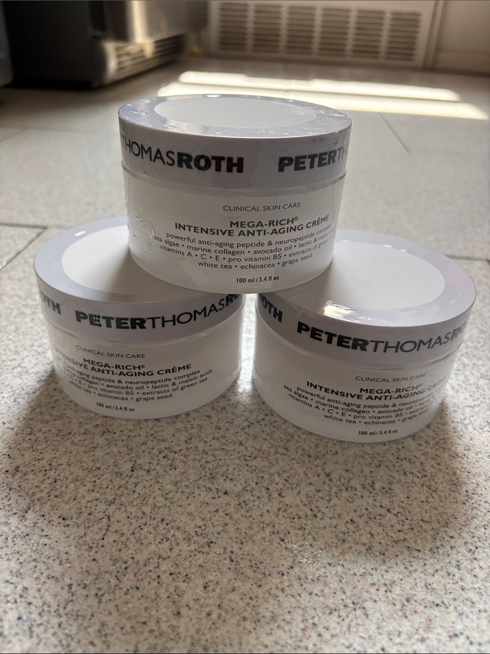 Peter Thomas Roth Mega-Rich Intensive Anti-Aging Crème bundle 3.4 oz jars